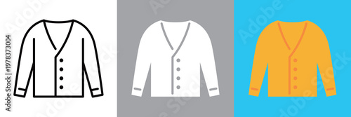 上着のシンプルなアイコン