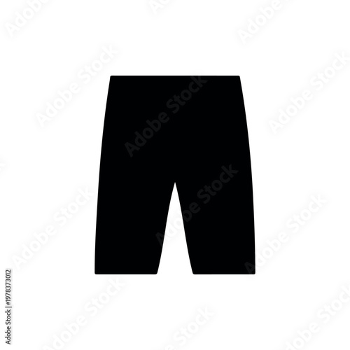 Capris silhouette icon vector illustration.
