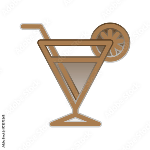 Wine glass icon design template