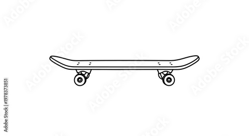 Skateboard, skateboard icon, vector skateboard, black skateboard, minimalist skateboard