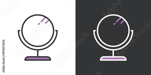 シンプルな鏡アイコン