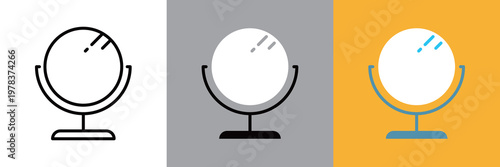 シンプルな鏡アイコン