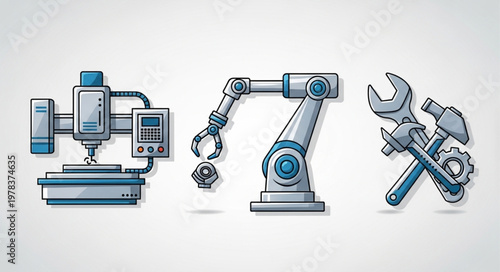 Industrial machinery and tools for manufacturing and construction.