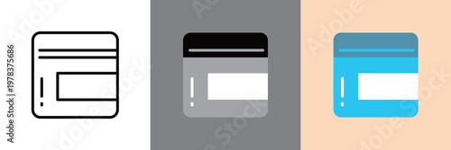 シンプルな美容化粧品アイコン