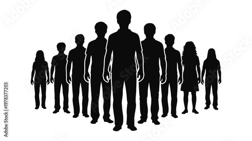 A group of people standing together.