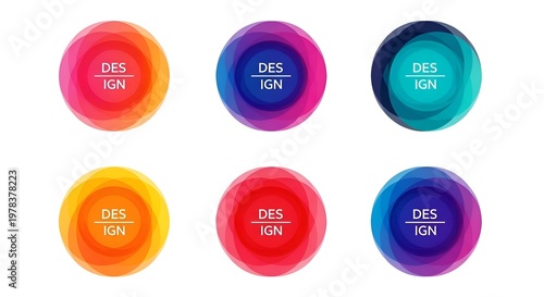 Colorful Abstract Circles with 