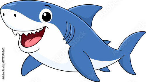 Cartoon shark illustration