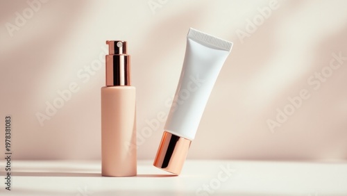 Wallpaper Mural Two tubes of cream placed side by side Torontodigital.ca