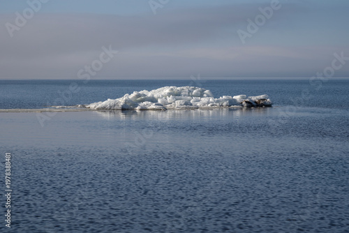 Bild auf Leinwand A lonely ice floe