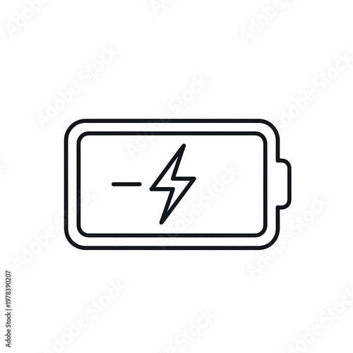 Free Download Illustration of a battery symbol with a lightning bolt indicating electrical charge - GFXLoad