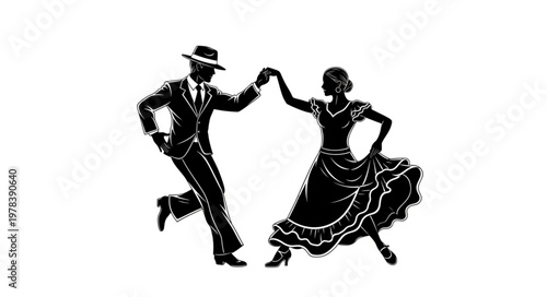 dancing couple dancing tango