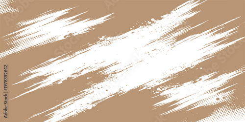 Abstract grunge vector background with beach sand sea waves and tropical coastline scene