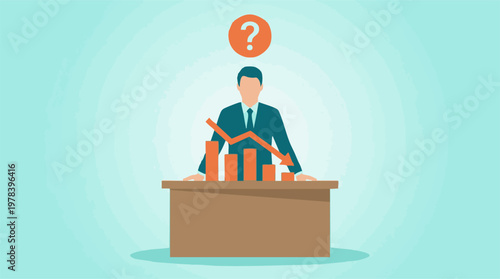 Manager perplexed by business decline, market uncertainty, and financial problems