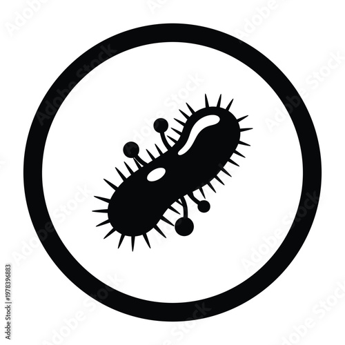 Bacteria Microbe Illustration.