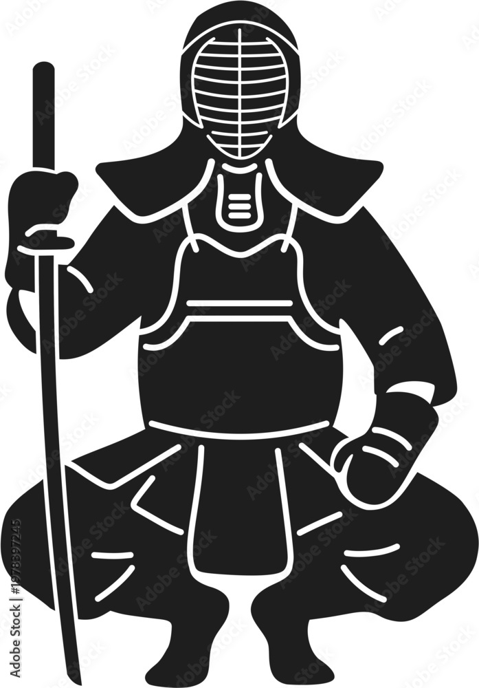 Obraz premium Kendo Athlete 