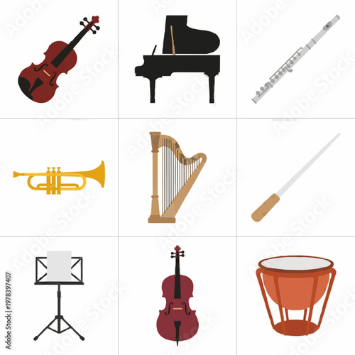 Musical Instruments Vector Icons