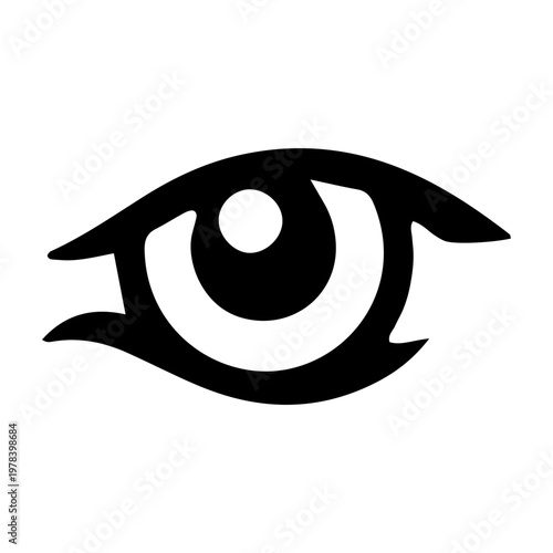 Minimalist Black Eye Graphic Design