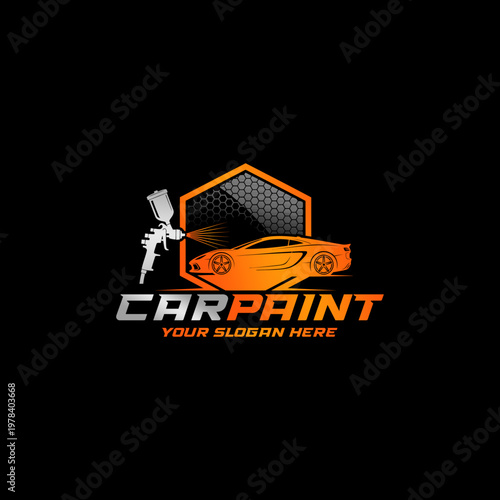 Car Paint Spray Automotive Design.