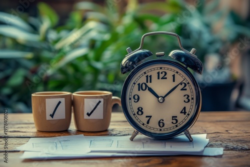 selective focus closeup of task list with time tracking and checkmarks