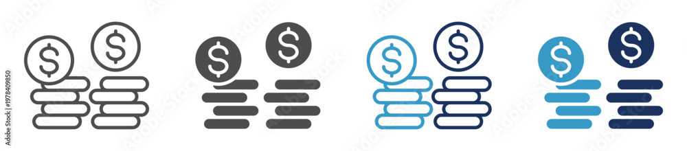 Fototapeta premium share capital multi purpose icon set