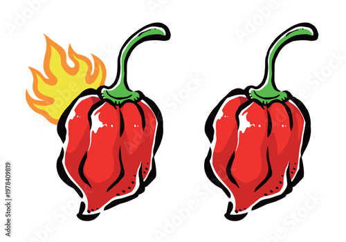 ハバネロ　炎あり・なし