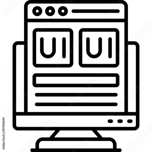 UI UX Design Icon Vector Element