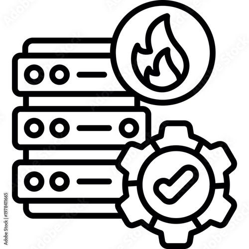 Disaster Recovery Icon Vector Element