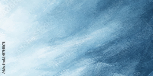 A serene abstract blue background captures the essence of clear water and a summer sky, featuring fluffy white clouds in a bright, light-filled atmosphere for a natural textures landscape