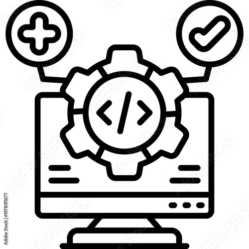 Software Testing Icon Vector Element