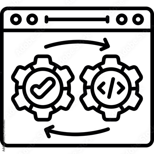 DevOps Services Icon Vector Element
