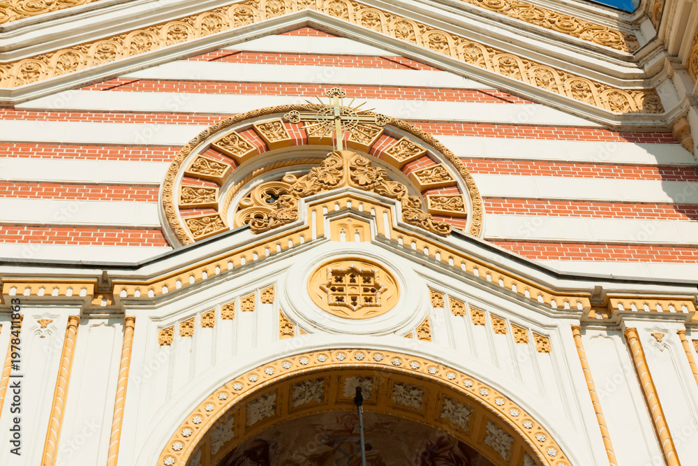 Obraz premium Detail of Saint Syridon cathedral, Bucharest, Romania.