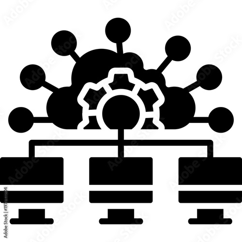 Cloud Services Icon Vector Element
