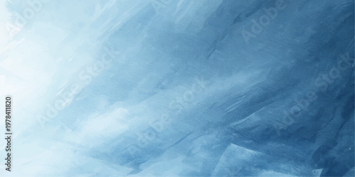 A bright blue abstract sky background featuring fluffy white clouds and soft summer sunlight creates a beautiful textured atmosphere in the high open air