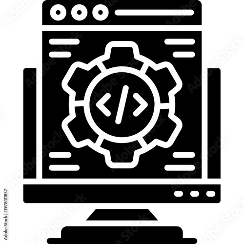 Web Development Icon Vector Element