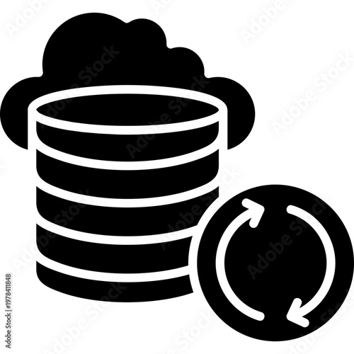 Backup Services Icon Vector Element