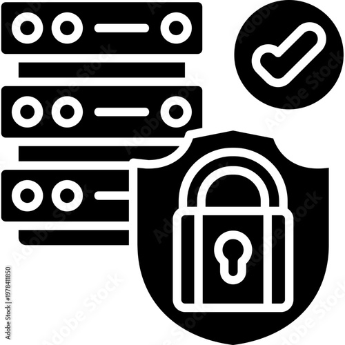 Data Security Icon Vector Element