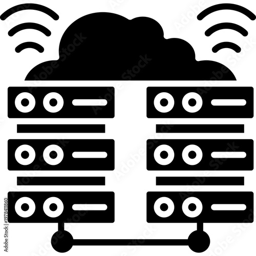 Virtualization Icon Vector Element