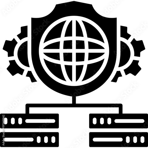 Infrastructure Management Icon Vector Element