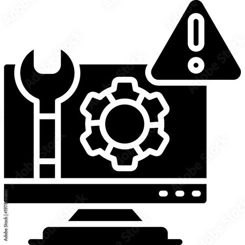 IT Maintenance Icon Vector Element