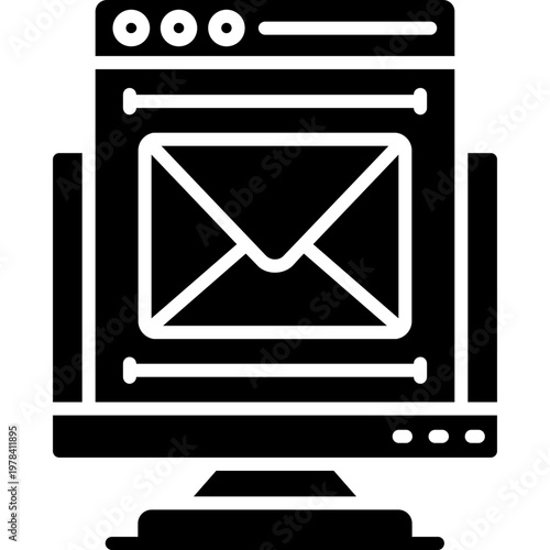 Email Services Icon Vector Element