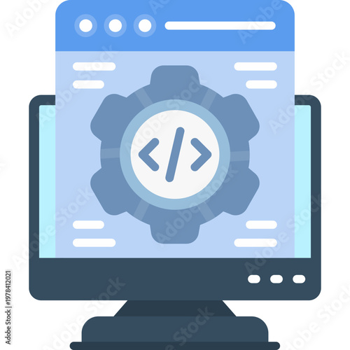 Web Development Icon Vector Element
