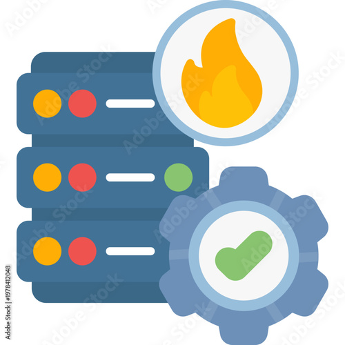 Disaster Recovery Icon Vector Element