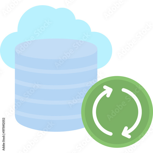 Backup Services Icon Vector Element