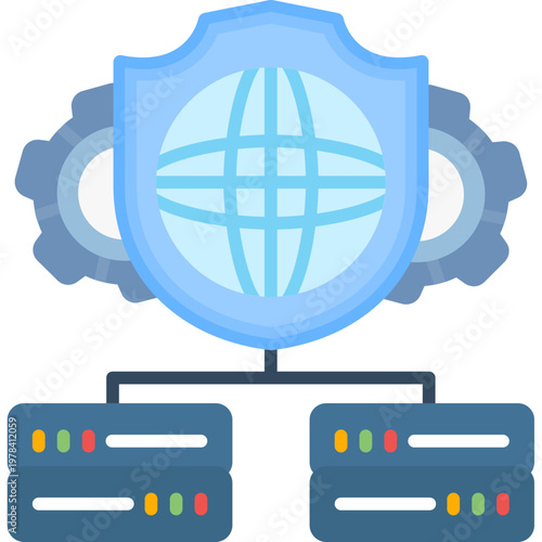 Infrastructure Management Icon Vector Element