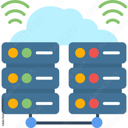 Virtualization Icon Vector Element