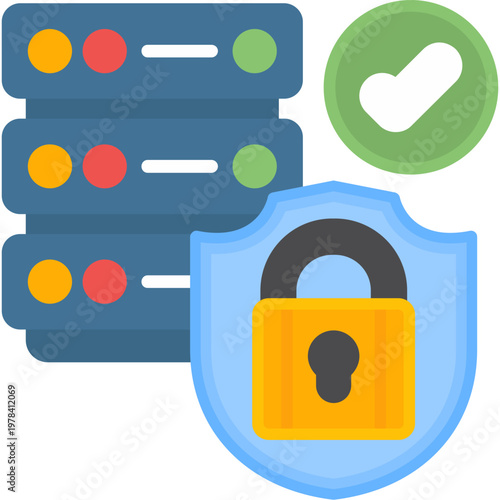 Data Security Icon Vector Element