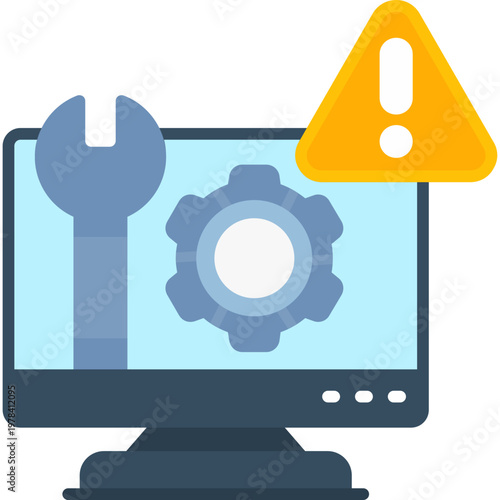 IT Maintenance Icon Vector Element