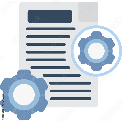 Technical Documentation Icon Vector Element