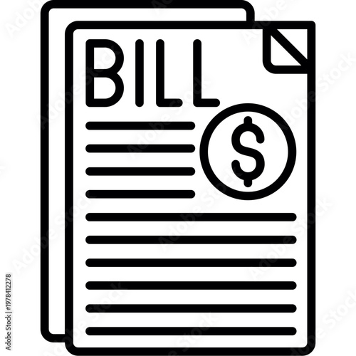 Billing Icon Vector Element