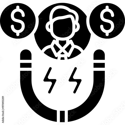 Lead Generation Icon Vector Element